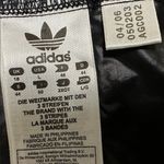 Adidas  Full Zip Windbreaker Track Jacket Y2K Gold Buttons Pocket Striped Black L Photo 2