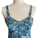 Wild Fable -BLUE FLORAL SUNDRESS-SIZE SMALL Blue Hawaiian print sundress, smocked back, adjustable straps, excellent condition Measurements: Bust: armpit to armpit 17-18 inches Waist: side to side 15-17 inches Length: shoulder seam to bottom 33 inches Photo 1