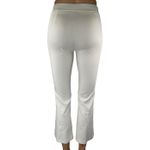 ZARA  Women's White High Waisted Slim Flared Cropped Trousers Pants Size XS Photo 2
