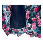 Haute Hippie Floral Print Silk Henley Shirt Dress S Photo 13