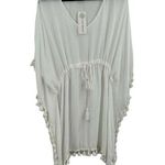 Cute Options White Tassel Swim Cover Up Size Small New Photo 0