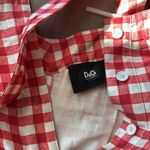 D&G EUC picnic print silk cotton blend belted sun dress Photo 4