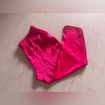 ZARA Pink Magenta Elastic Waist Satin Split Hem Trousers Pants XXL hot pink Photo 5