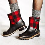 Woolrich Black and Red Women’s Balt Buffalo Plaid Boots Size 8.5 US Photo 0