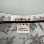 Sundance Autumn Print Floral Blouse Button Cuff Long Sleeve V-Neck Babydoll EUC Photo 6
