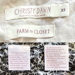 Christy Dawn Adele Dress Regenerative Cotton Daisy Black Floral XS EUC Photo 2