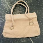 None Tan Suede Feeling Clutch Shoulder Purse Photo 9