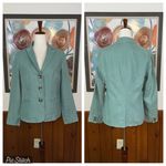 L.L.Bean Gorgeous Seafoam Green Linen Blazer! Photo 1