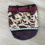 Lucky Brand  Vintage Butterfly Leather Canvas Drawstring Backpack Photo 1