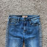 Driftwood  Jackie Hi Rise Womens Jeans Denim Designer Embroidered Size 25/28 Photo 2