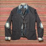 YEST RETRO DOUBLE LAYER JEAN JACKET BLAZER Brown Size M Photo 0