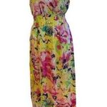 CHAUDRY Women's Boho Maxi Dress Floral Multicolor Size M Spring Casual NWT Size M Photo 0