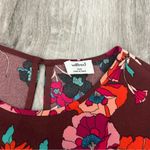 Wilfred Aritzia  Cambria Floral Maroon Blouse Top Workwear Office Church Size XXS Photo 4