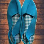 Gossip Never Worn Women Vintage 80’s Hot Turquoise Slip-on Slingback Sandal Photo 3