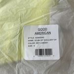 Good American New Women’s Scuba Hot Shoulder bikini top in key lime001 size 3/L Photo 3