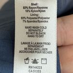 Bishop and Young NWT  Blue Sophia‎ Bubble Sleeve Pleated Blouse with Notched Collar Photo 5