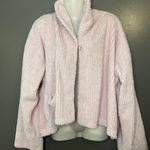 Romantic Concepts Sweater Womens L/XL Pink Chenille Fuzzy Cardigan Jacket USA Photo 0