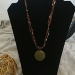 Vintage avon boho beaded necklace w/ pendant Photo 0