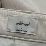Wilfred  White Faux Leather Straight Leg Crop Pants Capsule Chic Comfort Size 4 Photo 8