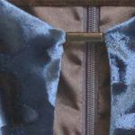 T Tahari Womens Bodycon Dress Blue Burnout Cut Out Velour Sleeveless Sexy Zip M Photo 3