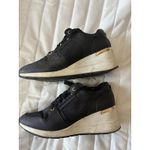 ALDO  Black with Sparkly inserts‎ Wedge Sneakers Women's Size 11 Photo 3