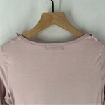 Karen Kane Karen Kane Dream Girl Ruffle Top Scoop Neck Pink Stretch Jersey Knit NWT Size S Photo 8