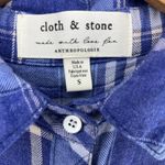 Cloth & Stone Anthropologie Women Sz S Plaid Cottagecore Lumberjack Shirtdress Photo 6
