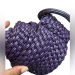 NWT Deep Purple Braided Plus Size Belt | 2X 51” | Women’s Thick Woven Waist Belt Photo 2