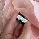 Boston Proper Pink Cutout Lace Button Up Drama Sleeve Shirt Size Small Photo 8