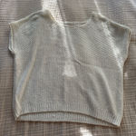 Moon & Maddison White Knit Top Photo 0