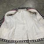 J.Crew Size 2 Trendy Chic Black/Ivory Buffalo Check Wool-Blend Blazer Accademia Photo 6