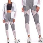 Zella Sun Salutation Grey/White Mesh Leggings size Small Photo 8
