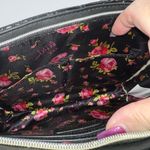 Betsey Johnson  Large‎ Faux Leather Black and Gold Quilted Wristlet Photo 9