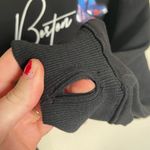 Pro Standard Boston Red Sox Crop Top Sweater Black Size M Photo 4