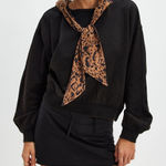 Free People #53 NWT Headscarf Hoodie in Cheetah Combo Photo 0