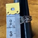 Natural Aquamarine Sterling Silver Ring Size 9.75 Photo 7