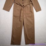 Madewell NEW Petite Long-Sleeve Tie-Waist Fatigue Jumpsuit, petite Large Photo 5