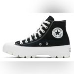 Converse All Star Lugged Black & White Platform Hightop Canvas Sneakers Size 9.5 Photo 12