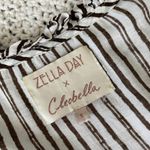 Cleobella Zella Day x for Revolve All Over Top Striped Blouse White/Brown (S) Photo 4