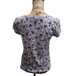 Lucky Brand  Womens S/P Paisley Print Short Sleeve Scoop Neck T Shirt Top Blue Photo 1