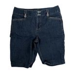 Cato black denim dark wash jean shorts casual classic summer pants pockets Photo 0