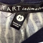 Tart  sz M Womens Blue Soft Striped Stretchy Drawstring Jogger Pjs Cozy Comfy Photo 5