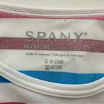 Spanx  Swim Shirt Ocean Stripe Hibiscus Long Sleeve Top Women’s Size M Photo 4
