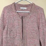 Loft Women’s Knit Multi-Colored Metallic Hook-Closure Pockets Cardigan Sweater Photo 1