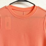 Outdoor Voices  Orange Melon Waffle Crew Neck Long Sleeve Shirt Women's Small NWT Photo 2