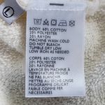 Truly Madly Deeply  Cream Lace-Up Knit Top Size Large Distressed Pullover Photo 7