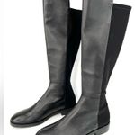 Stuart Weitzman  Keelan Black Leather Knee High SW Logo City Boots Size US 5 Photo 9