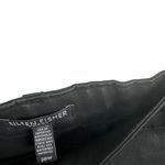 Eileen Fisher Waxed Coated Faux Leather Black Skinny Jeans High Rise Womens 20W Photo 4