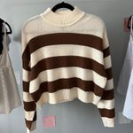 H&M Brown and cream striped sweater  Photo 0