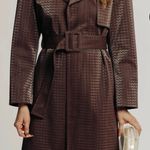 Torn By Ronny Kobo Regina Coat in Chocolate Brown size S Photo 3